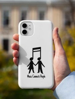 Music Connects People Temalı iPhone 12 Pro Telefon Kılıfı