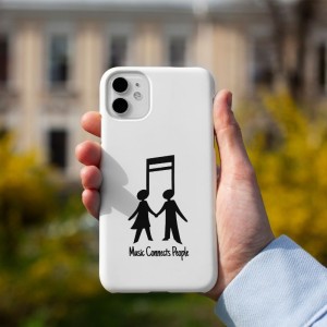 Music Connects People Temalı iPhone 11 Telefon Kılıfı