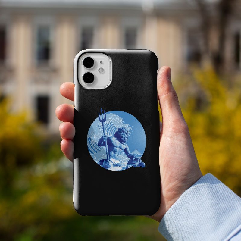 Neptün'ün Denizi Tasarımlı iPhone 11 Pro Telefon Kılıfı
