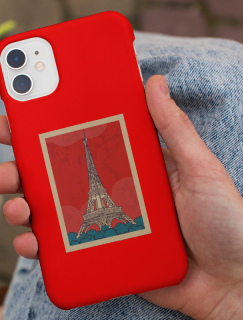 Paris Eyfel Kulesi Tasarımlı iPhone 11 Telefon Kılıfı