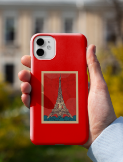 Paris Eyfel Kulesi Tasarımlı iPhone 11 Pro Max Telefon Kılıfı