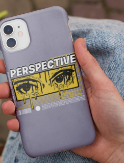 Perspective Yazılı Tasarım iPhone 13 Pro Max Telefon Kılıfı