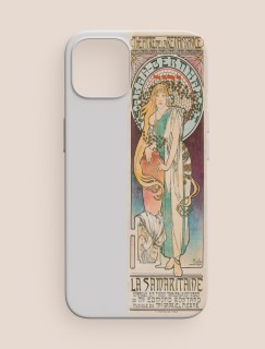 La Samaritaine (1897) by Alphonse Maria Mucha Kolajlı Beyaz iPhone 11 Pro Telefon Kılıfı