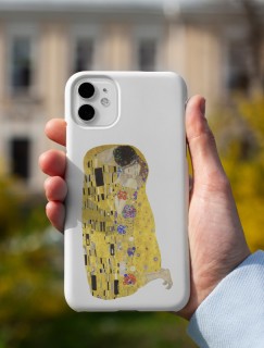 Gustav Klimt's The Kiss (1907–1908) Tasarımlı iPhone 11 Pro Telefon Kılıfı