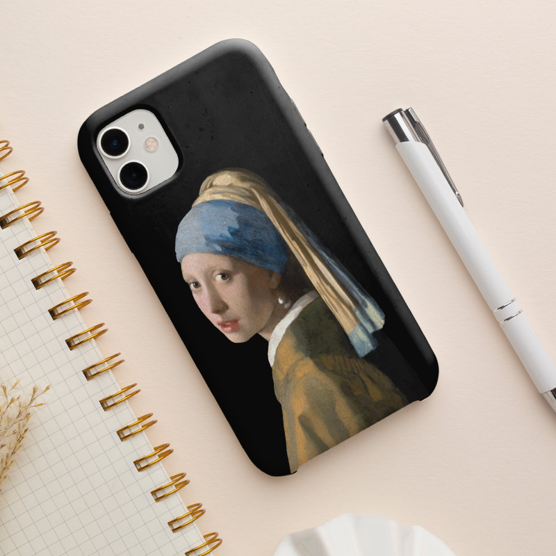 Johannes Vermeer İnci Küpeli Kız (1665) Tasarımlı iPhone 11 Pro Telefon Kılıfı