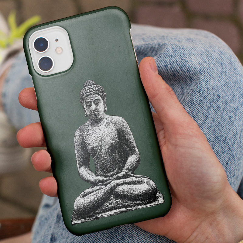 Vintage Buddha İllüstrasyonu Leo Gestel Tasarımlı iPhone 11 Pro Telefon Kılıfı