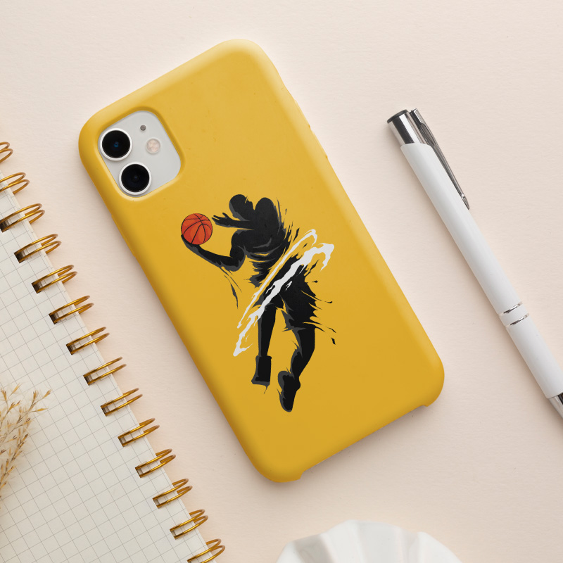 Basketbolcu Tasarımlı iPhone 11 Pro Telefon Kılıfı