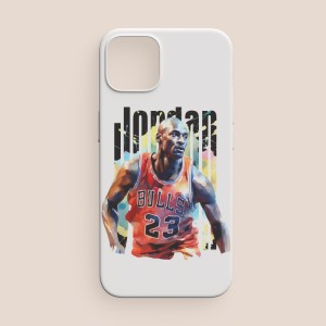 iPhone 11 Pro Michael Jordan Tasarımlı Beyaz Telefon Kılıfı