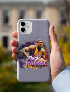 iPhone 11 Pro Max Magic Johnson Tasarımlı Basketbol Serisi Telefon Kılıfı