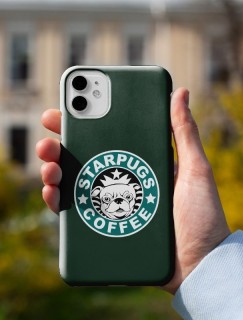 StarPug Tasarımlı iPhone 13 Telefon Kılıfı