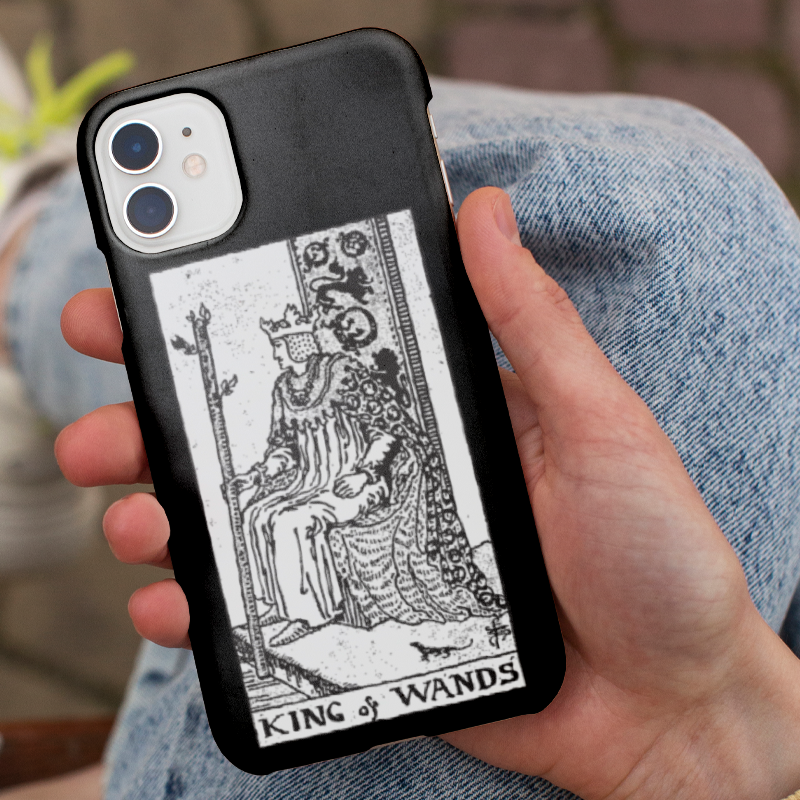 Tarot King Tasarımlı iPhone 12 Pro Telefon Kılıfı