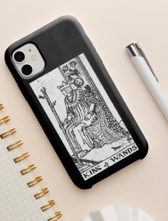 Tarot King Tasarımlı iPhone 12 Pro Max Telefon Kılıfı