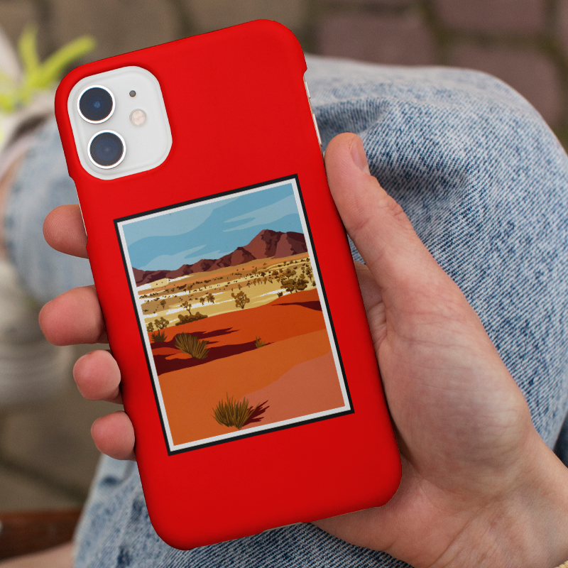 Teksas Manzarası Tasarımlı iPhone 12 Pro Max Telefon Kılıfı