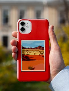 Teksas Manzarası Tasarımlı iPhone 11 Telefon Kılıfı