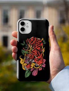 Tiger Tasarımlı iPhone 11 Telefon Kılıfı