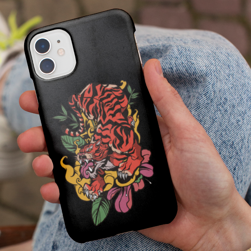 Tiger Tasarımlı iPhone 11 Pro Telefon Kılıfı