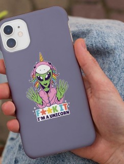 Uzaylı Unicorn Tasarımlı iPhone 11 Pro Telefon Kılıfı