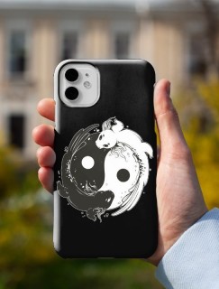 Ying Yang Fish Tasarımlı iPhone 12 Pro Telefon Kılıfı