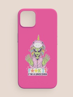 I am Unicorn Esprili Uzaylı Baskılı iPhone 11 Telefon Kılıfı