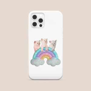 iPhone 11 Sevimli Kedi Yavruları Tasarımlı Telefon Kılıfı