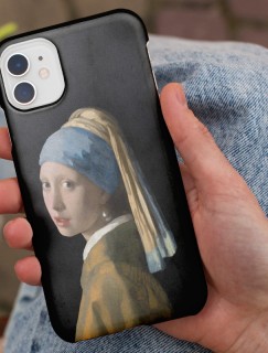 Johannes Vermeer İnci Küpeli Kız (1665) Tasarımlı iPhone 11 Telefon Kılıfı