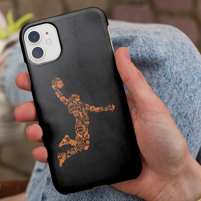 Basketbol Ruhu Tasarımlı iPhone 11 Telefon Kılıfı