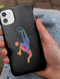 Basketbolcu Tasarımlı iPhone 11 Telefon Kılıfı