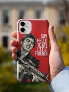 Say Hello to My Little Friend Yazılı Scarface iPhone 12 Pro Max Telefon Kılıfı