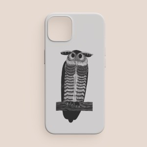 Horned owl (Hoornuil) (1915) Samuel Jessurun de Mesquita Tasarımlı Beyaz iPhone 12 Pro Max Telefon Kılıfı