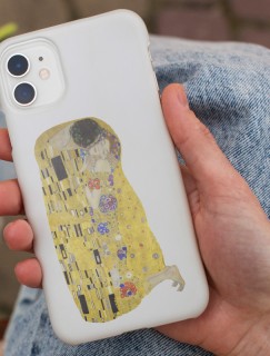 Gustav Klimt's The Kiss (1907–1908) Tasarımlı iPhone 12 Pro Max Telefon Kılıfı