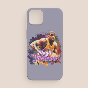 iPhone 12 Pro Max Magic Johnson Tasarımlı Basketbol Serisi Telefon Kılıfı