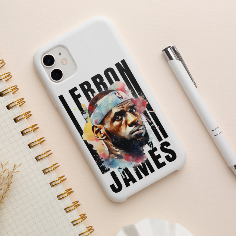 iPhone 12 Pro Max Lebron James Tasarımlı Basketbol Serisi Telefon Kılıfı