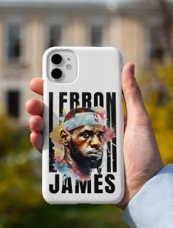 iPhone 12 Pro Max Lebron James Tasarımlı Basketbol Serisi Telefon Kılıfı