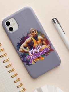 iPhone 12 Pro Max Magic Johnson Tasarımlı Basketbol Serisi Telefon Kılıfı