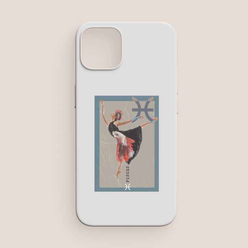 Dans Eden Balık Kadın Burçlar Tasarımlı iPhone 12 Pro Telefon Kılıfı