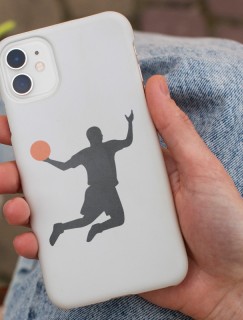 Smaç Basan Basketbolcu Tasarımlı iPhone 12 Pro Telefon Kılıfı