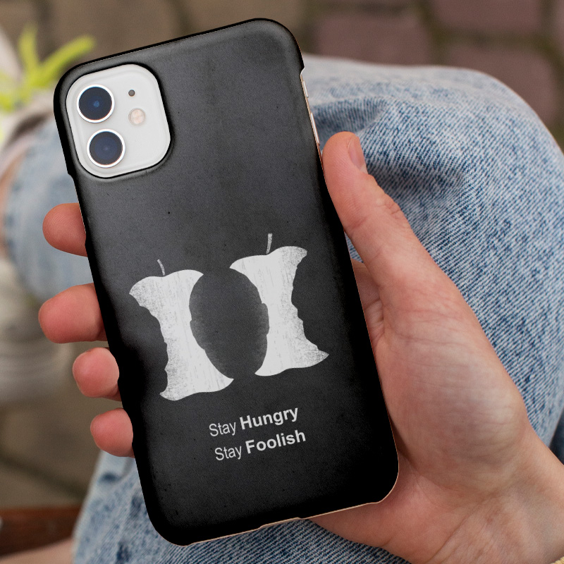Elma Temalı Steve Jobs Tasarımlı iPhone 12 Pro Telefon Kılıfı