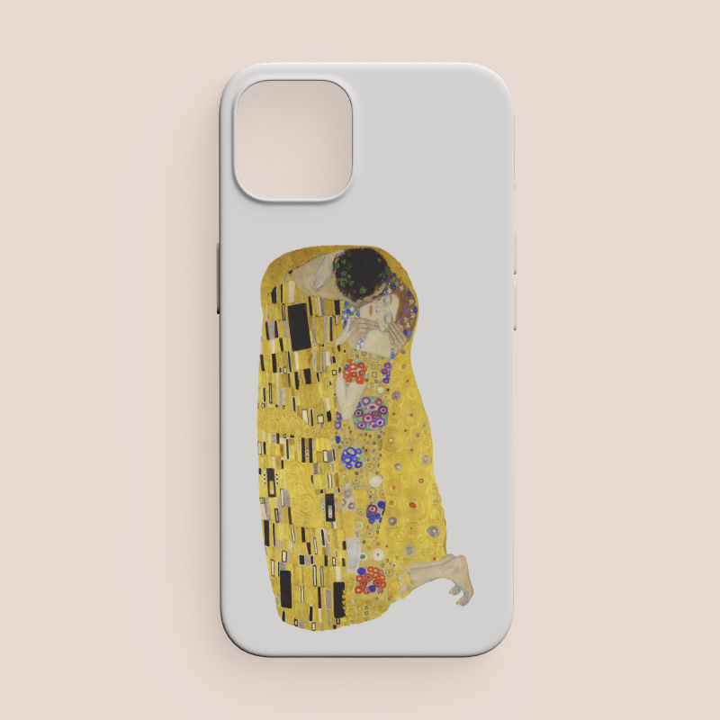 Gustav Klimt's The Kiss (1907–1908) Tasarımlı iPhone 12 Telefon Kılıfı