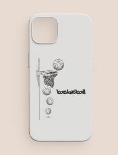 Basketbol Üçlük At Tasarımlı iPhone 12 Telefon Kılıfı