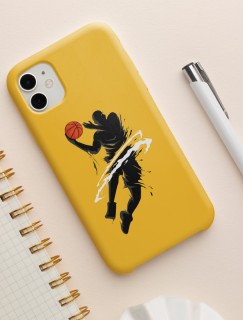 Basketbolcu Tasarımlı iPhone 12 Telefon Kılıfı