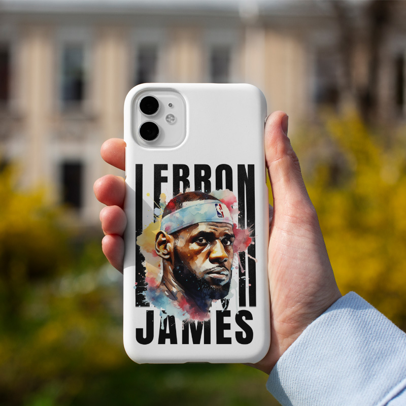 iPhone 12 Lebron James Tasarımlı Basketbol Serisi Telefon Kılıfı