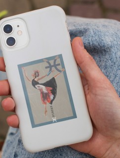 Dans Eden Balık Kadın Burçlar Tasarımlı iPhone 13 Pro Max Telefon Kılıfı