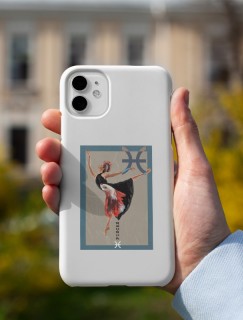 Dans Eden Balık Kadın Burçlar Tasarımlı iPhone 13 Pro Max Telefon Kılıfı