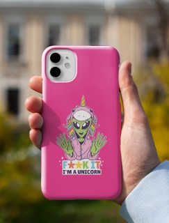 I am Unicorn Esprili Uzaylı Baskılı iPhone 13 Pro Max Telefon Kılıfı