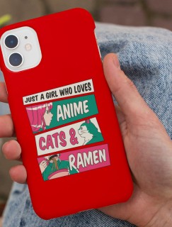 Anime, Cats, Ramen Esprili iPhone 13 Pro Max Telefon Kılıfı