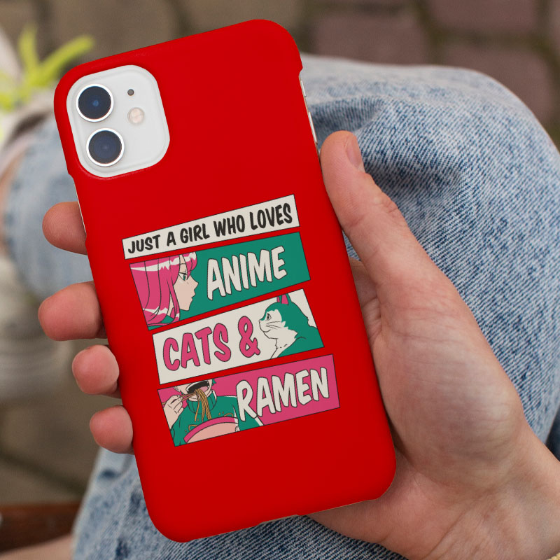 Anime, Cats, Ramen Esprili iPhone 13 Pro Max Telefon Kılıfı