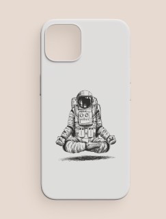 Yoga Yapan Astronot Tasarımlı iPhone 13 Pro Max Telefon Kılıfı