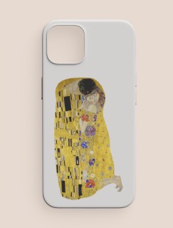 Gustav Klimt's The Kiss (1907–1908) Tasarımlı iPhone 13 Pro Max Telefon Kılıfı
