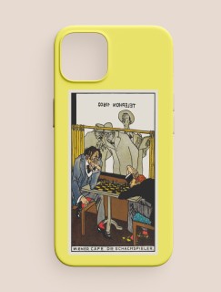 Viyana Kafe: Satranç Oyuncuları (1911) Moriz Jung Tasarımlı iPhone 13 Pro Max Telefon Kılıfı