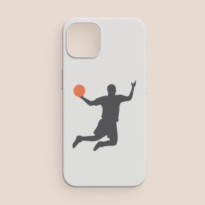 Smaç Basan Basketbolcu Tasarımlı iPhone 13 Pro Max Telefon Kılıfı